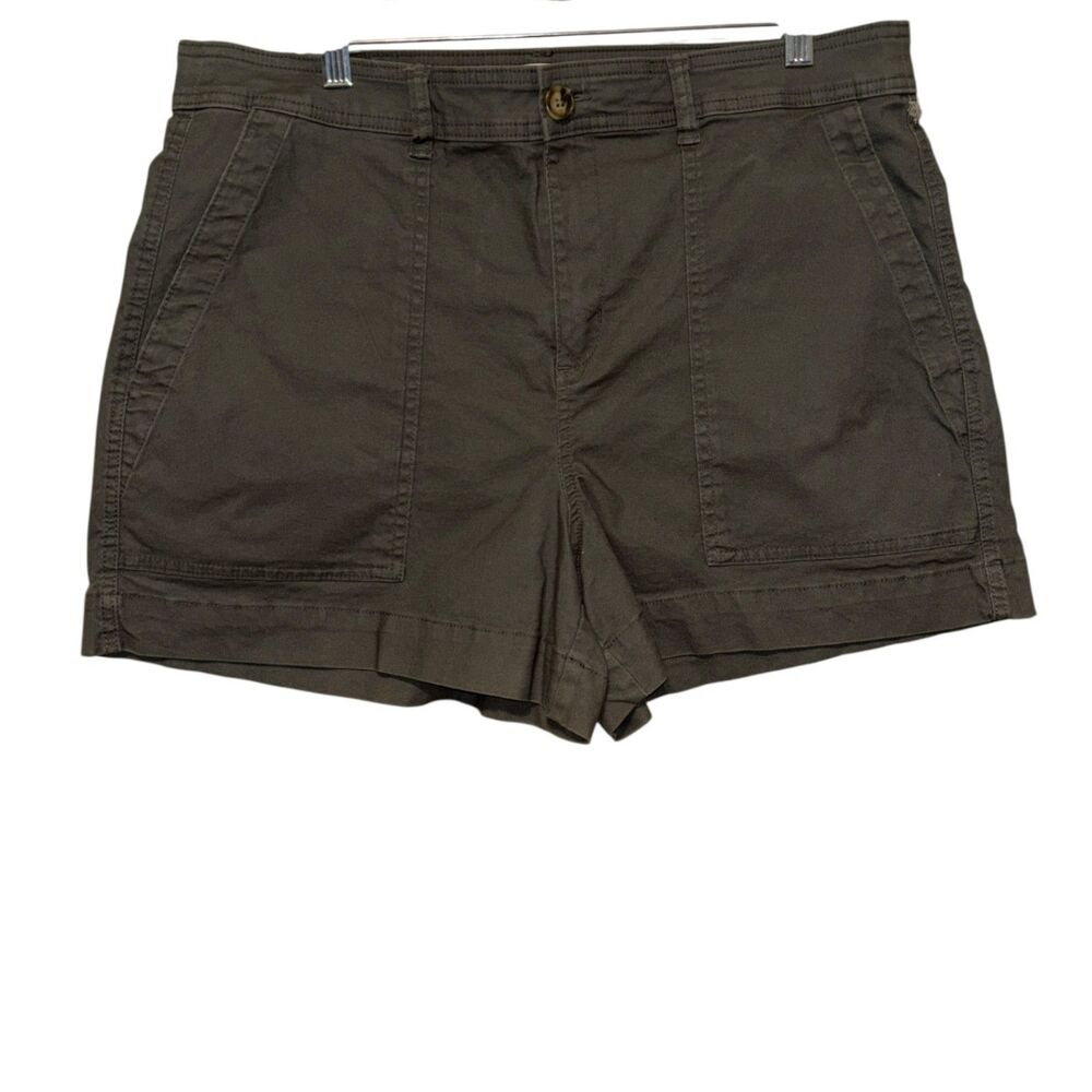 A New Day Olive Green Utility Shorts Women’s Size 16 Casual Summer